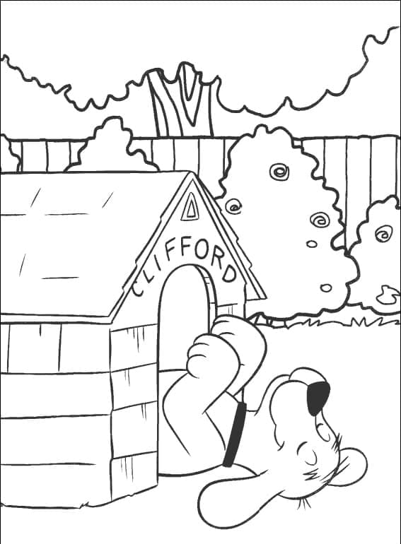 Clifford Hilarant coloring page