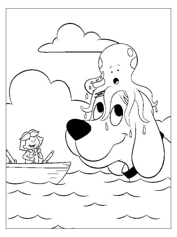 Clifford le Gros Chien Rouge coloring page