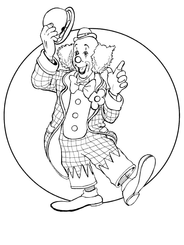 Clown Gratuit Pour les Enfants coloring page