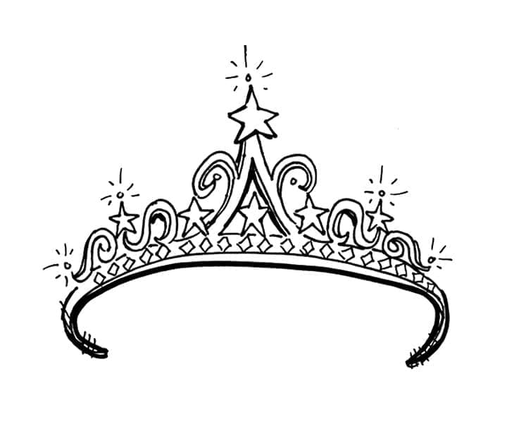Coloriage une couronne de princesse