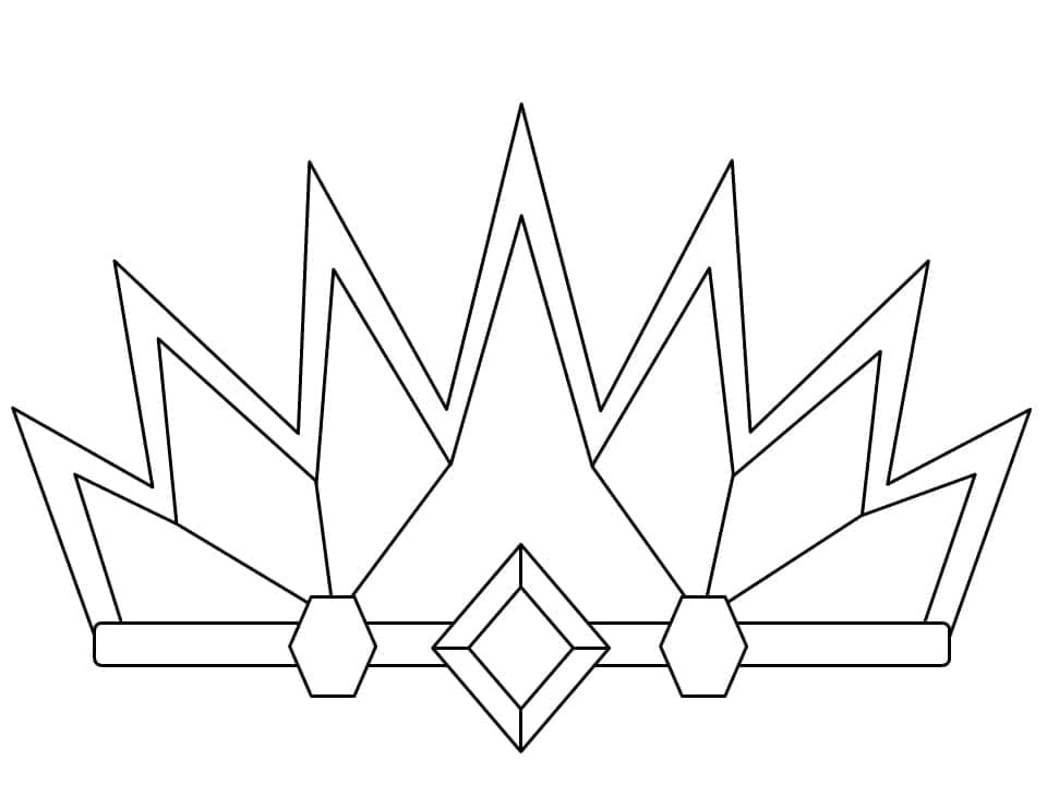 Couronne Facile coloring page