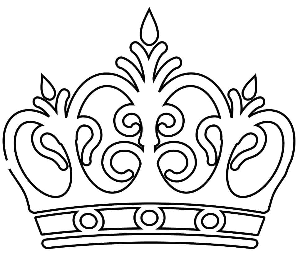 Couronne Royale coloring page