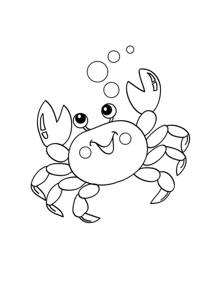 Coloriage Crabe Imprimable