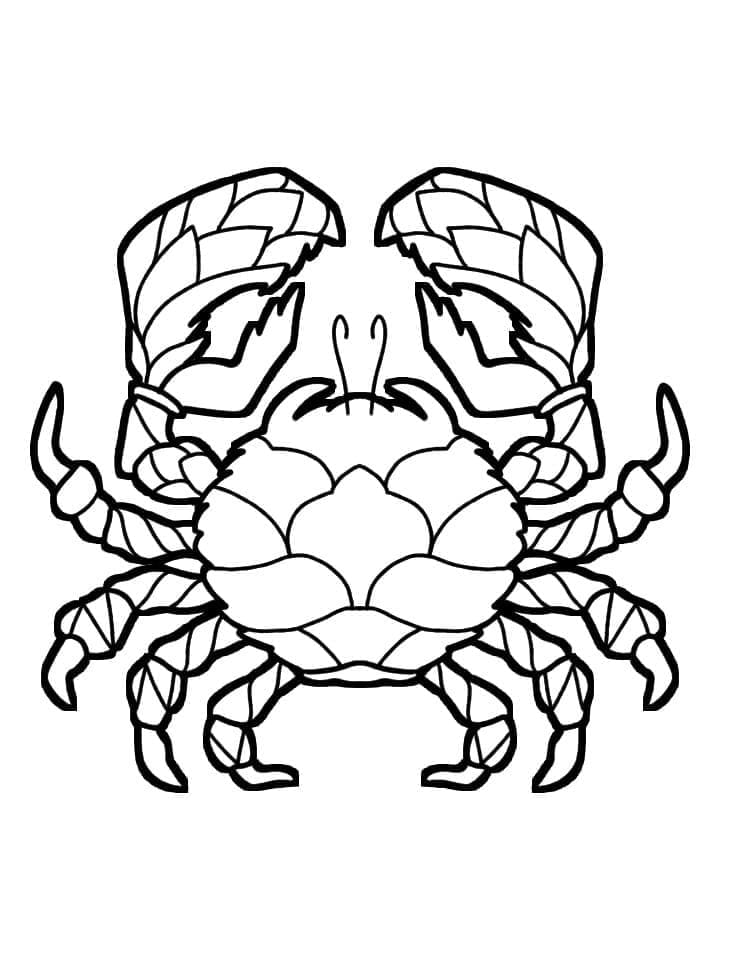 Coloriage Crabe Parfait