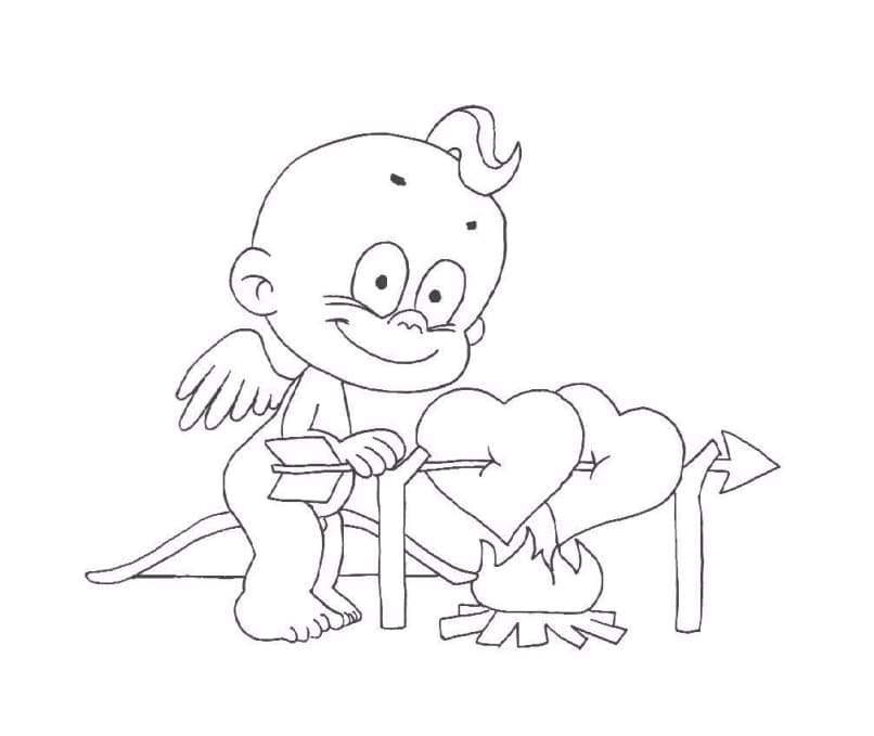 Cupidon 1 coloring page