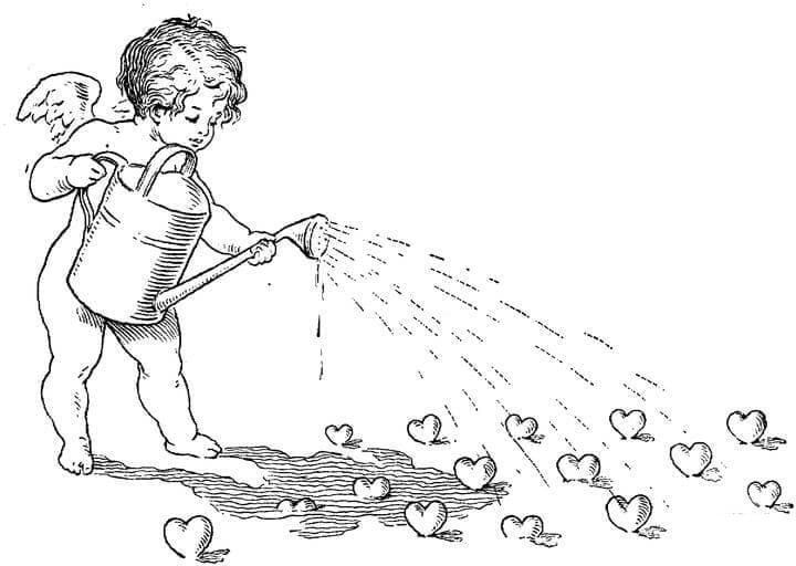 Cupidon Gratuit Pour les Enfants coloring page