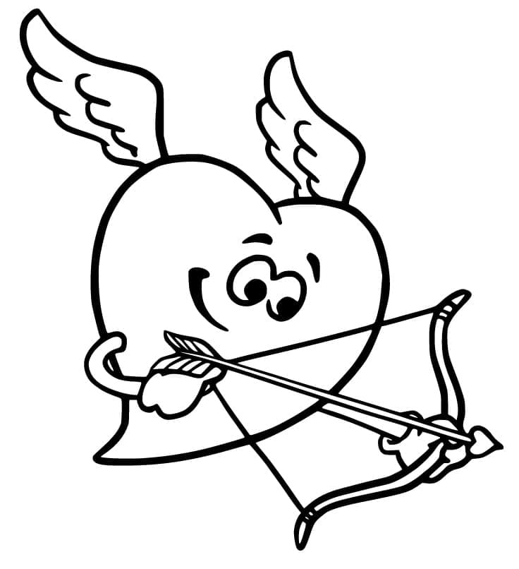 Cupidon Pour les Enfants coloring page