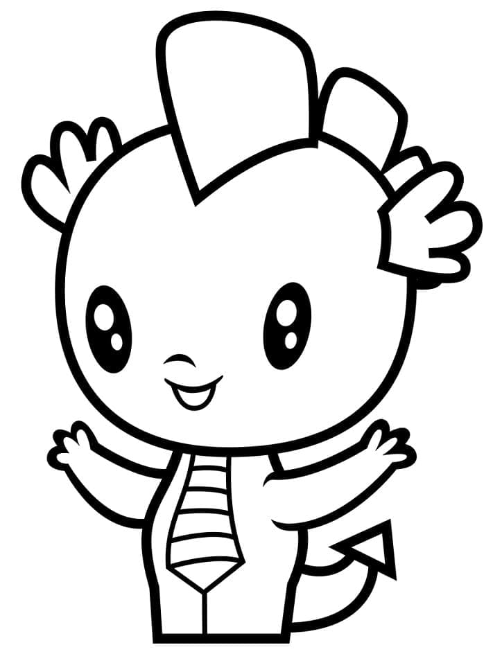 Cutie Mark Crew Spike coloring page