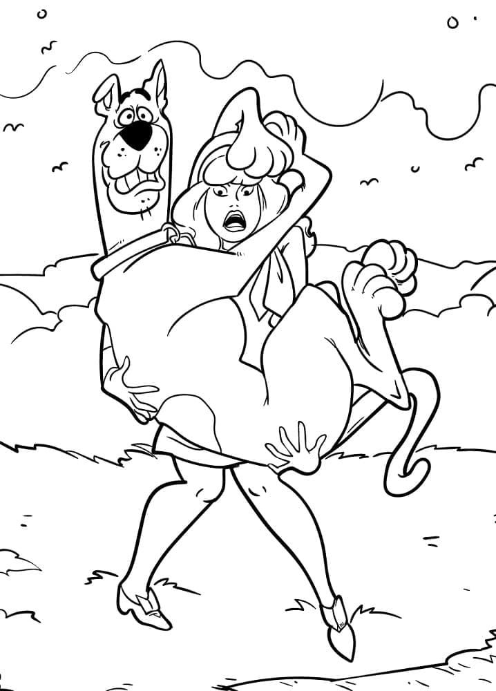 Daphné Blake et Scooby Doo coloring page