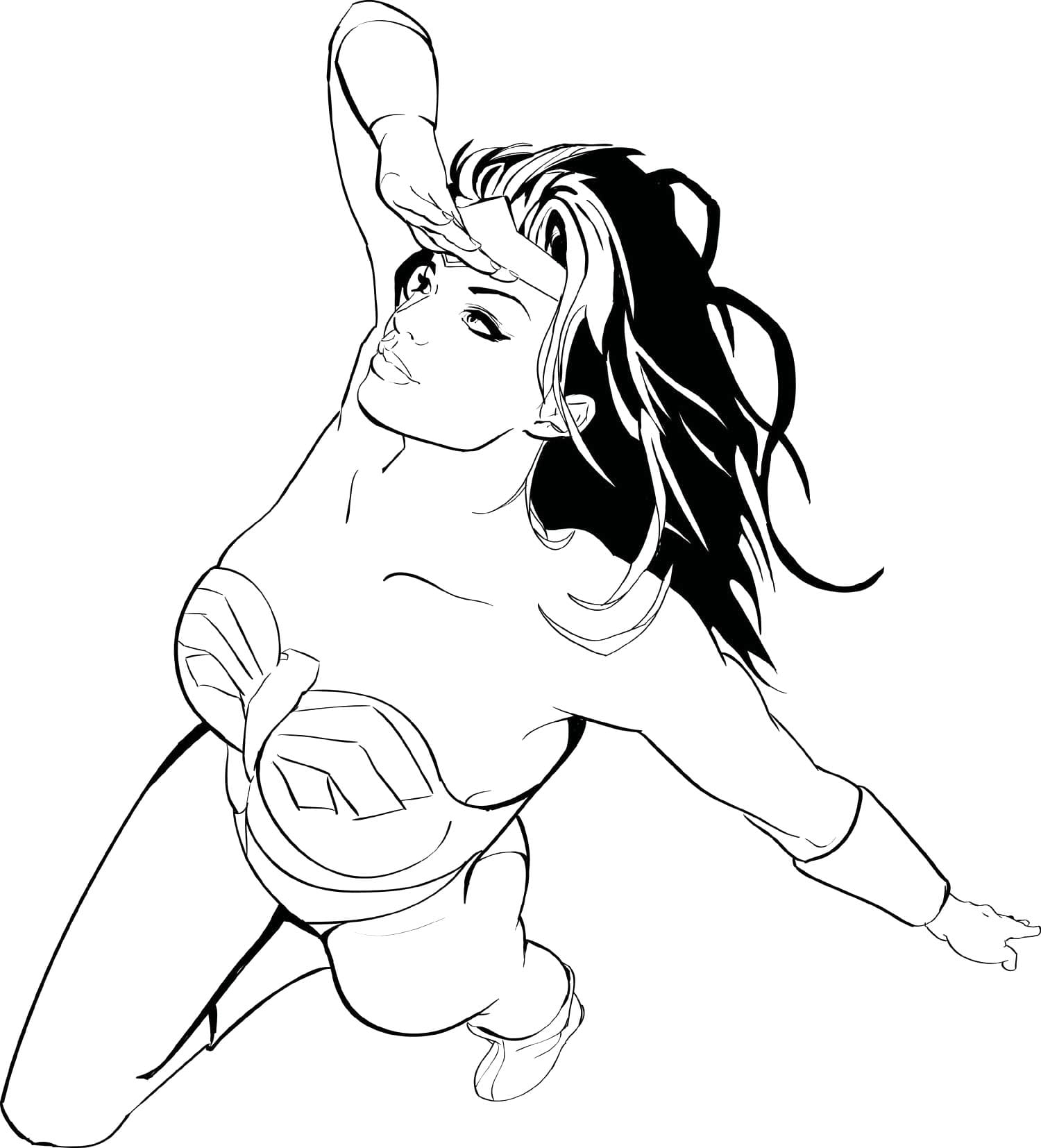 DC Wonder Woman coloring page