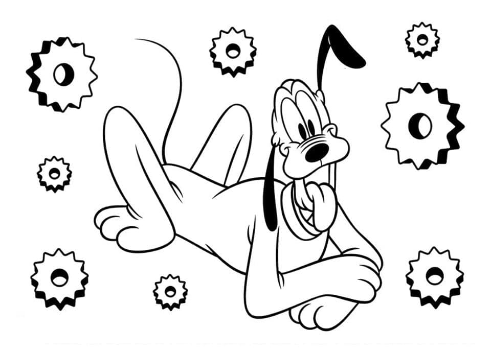Dessin de Disney Pluto coloring page