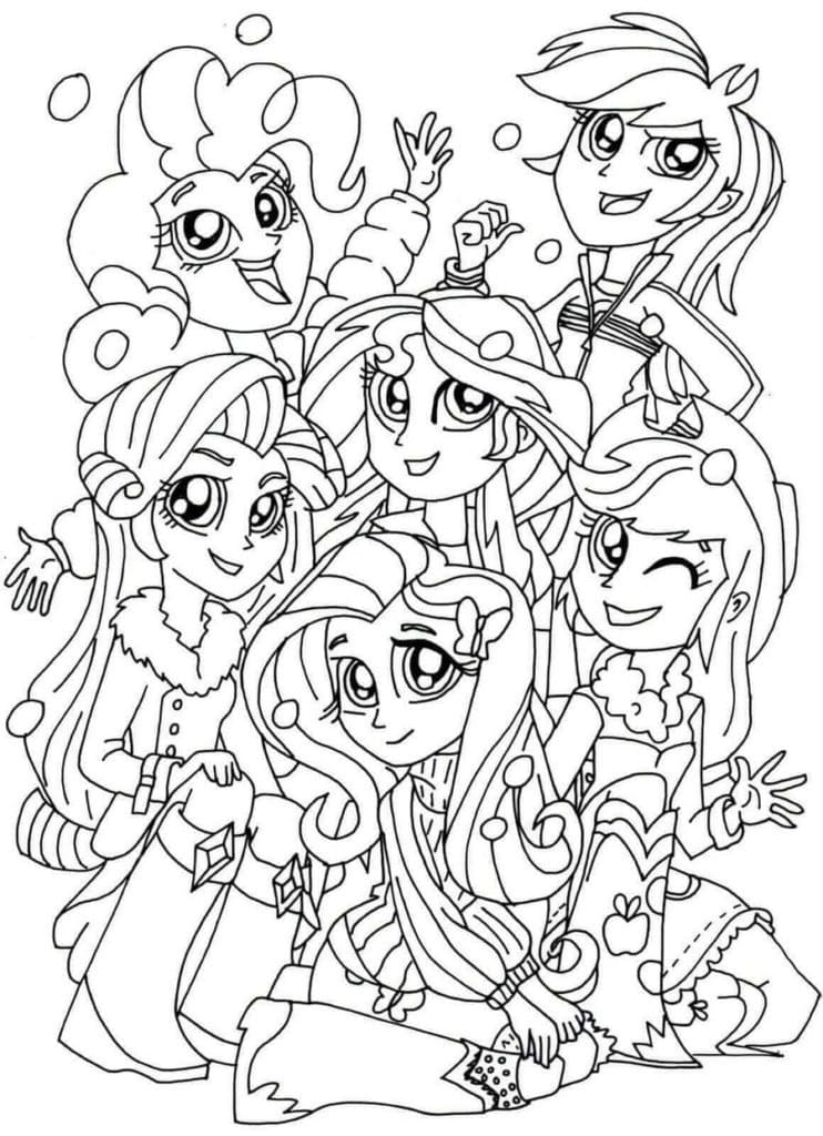 Dessin de Equestria Girls coloring page