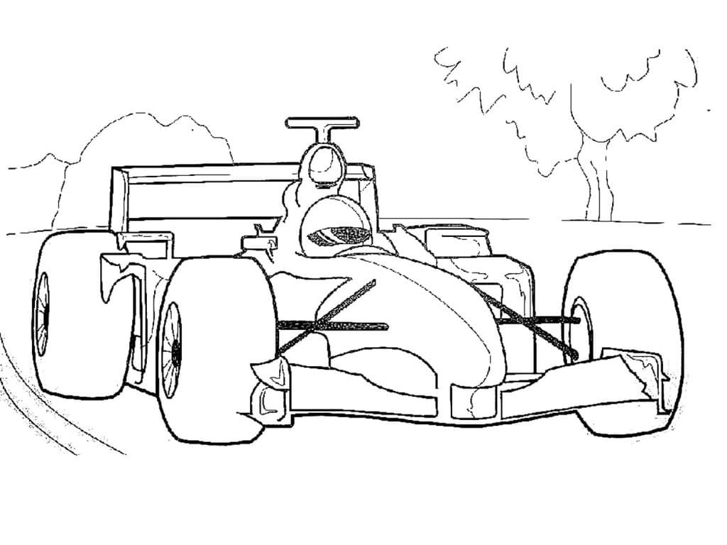 Coloriage Dessin de Formule 1