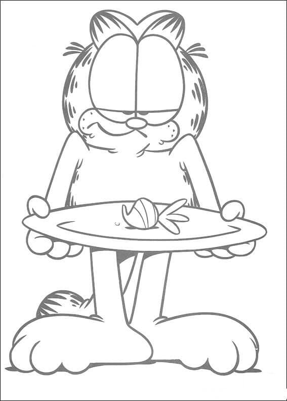 Dessin de Garfield Gratuit coloring page