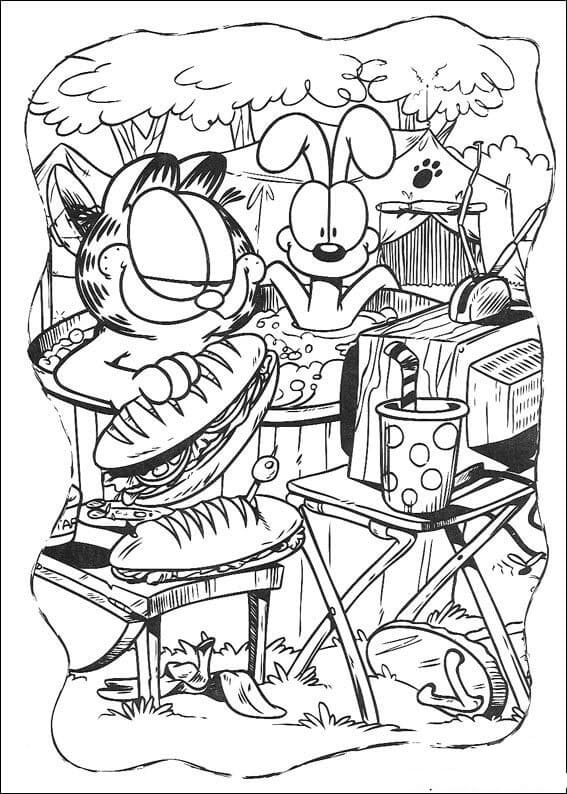 Dessin de Garfield coloring page