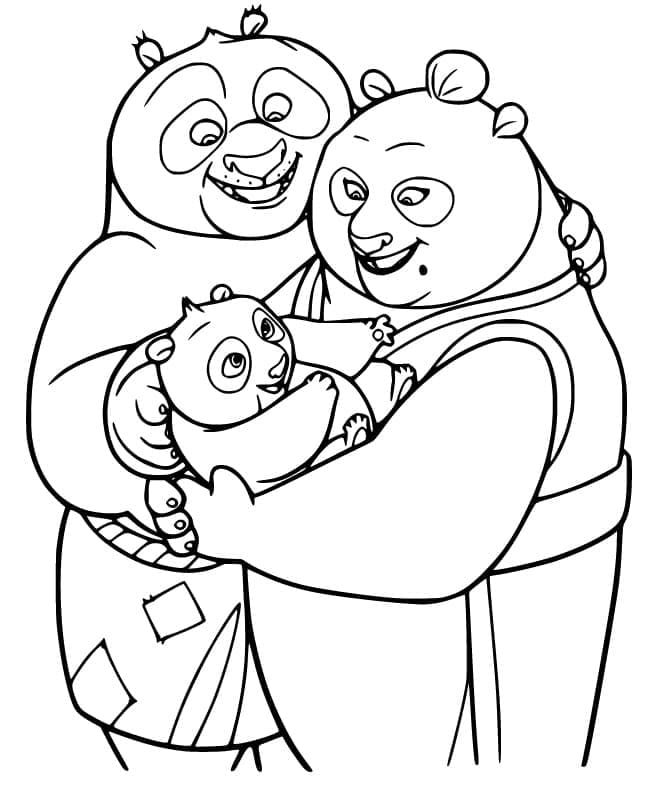 Dessin de Kung Fu Panda coloring page