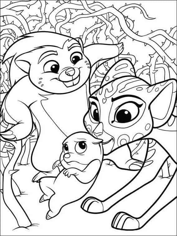 Dessin de La Garde Du Roi Lion Gratuit coloring page