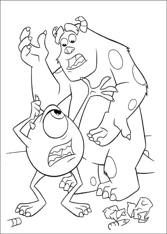 Coloriage Dessin de Monstres et Cie Gratuit