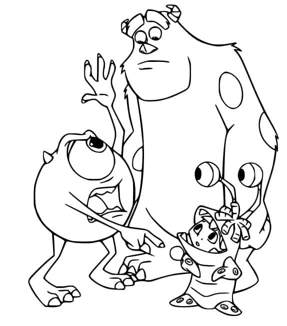 Dessin de Monstres et Cie coloring page