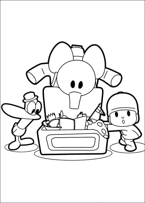 Dessin de Pocoyo Gratuit coloring page