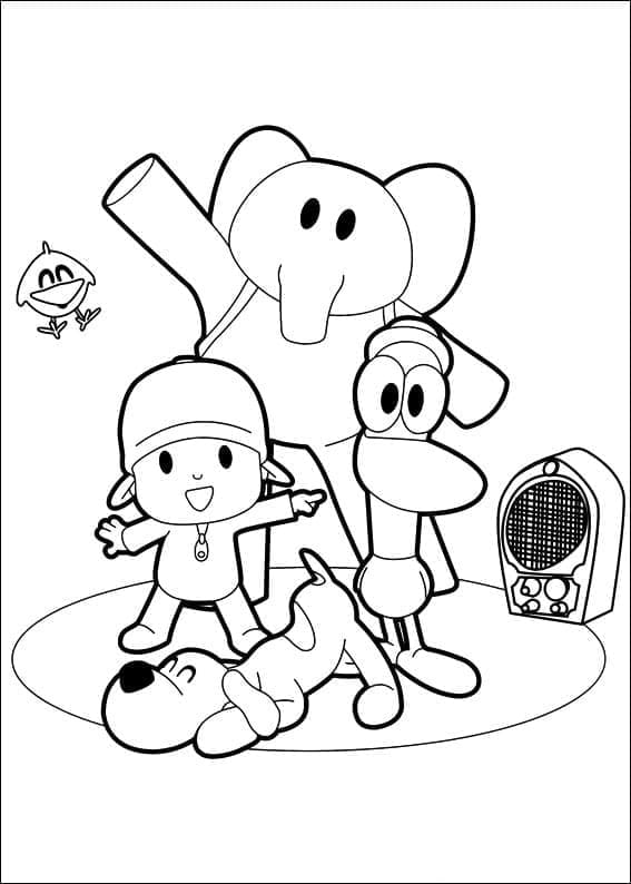 Dessin de Pocoyo coloring page