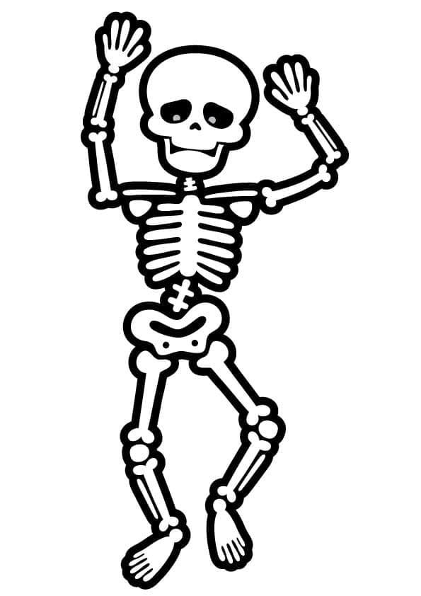 Dessin de Squelette Gratuit coloring page
