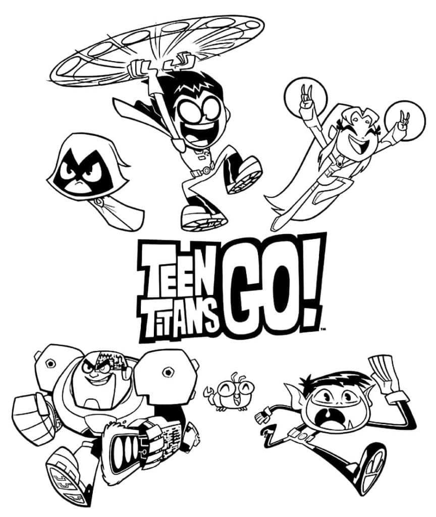 Dessin de Teen Titans Go Gratuit coloring page
