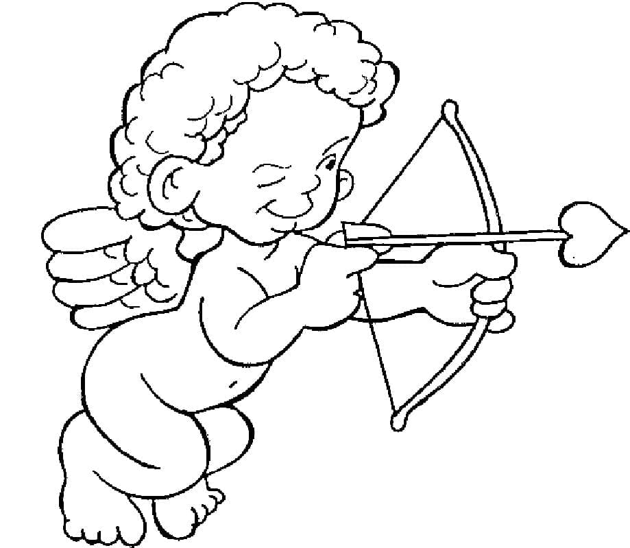 Dessin Gratuit de Cupidon coloring page