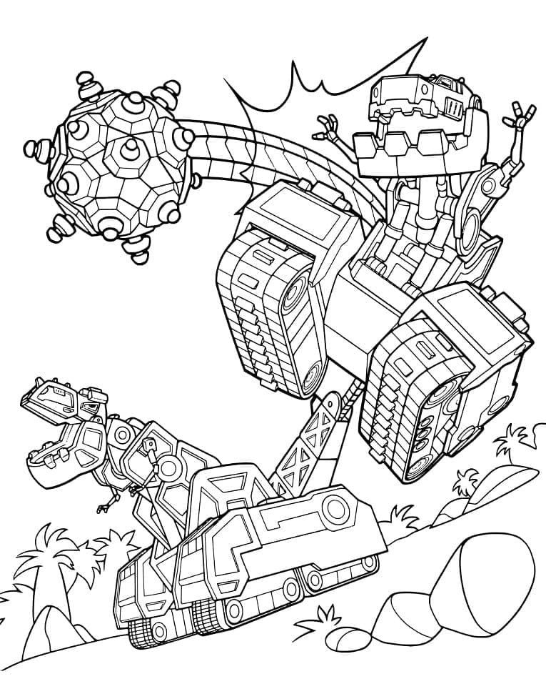 Coloriage Dessin Gratuit de Dinotrux