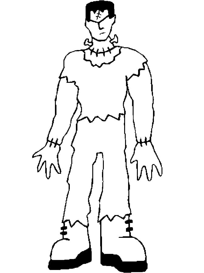 Dessin Gratuit de Frankenstein coloring page