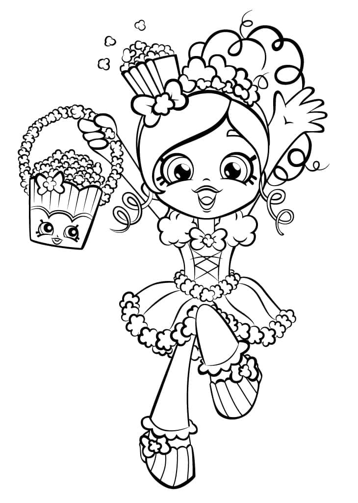 Coloriage Dessin Gratuit de Shoppies Doll