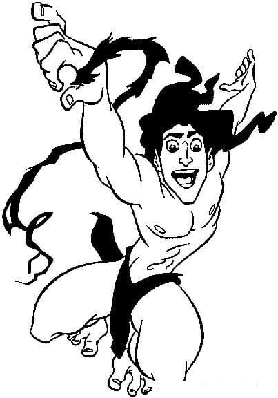Dessin Gratuit de Tarzan coloring page
