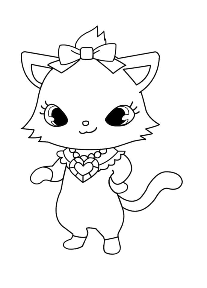 Diana Jewelpet coloring page