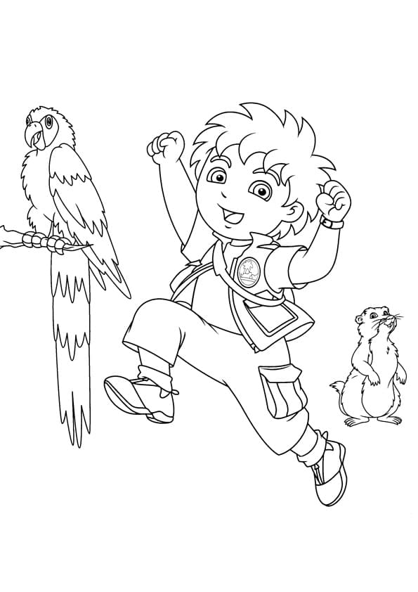Coloriage Diego 3