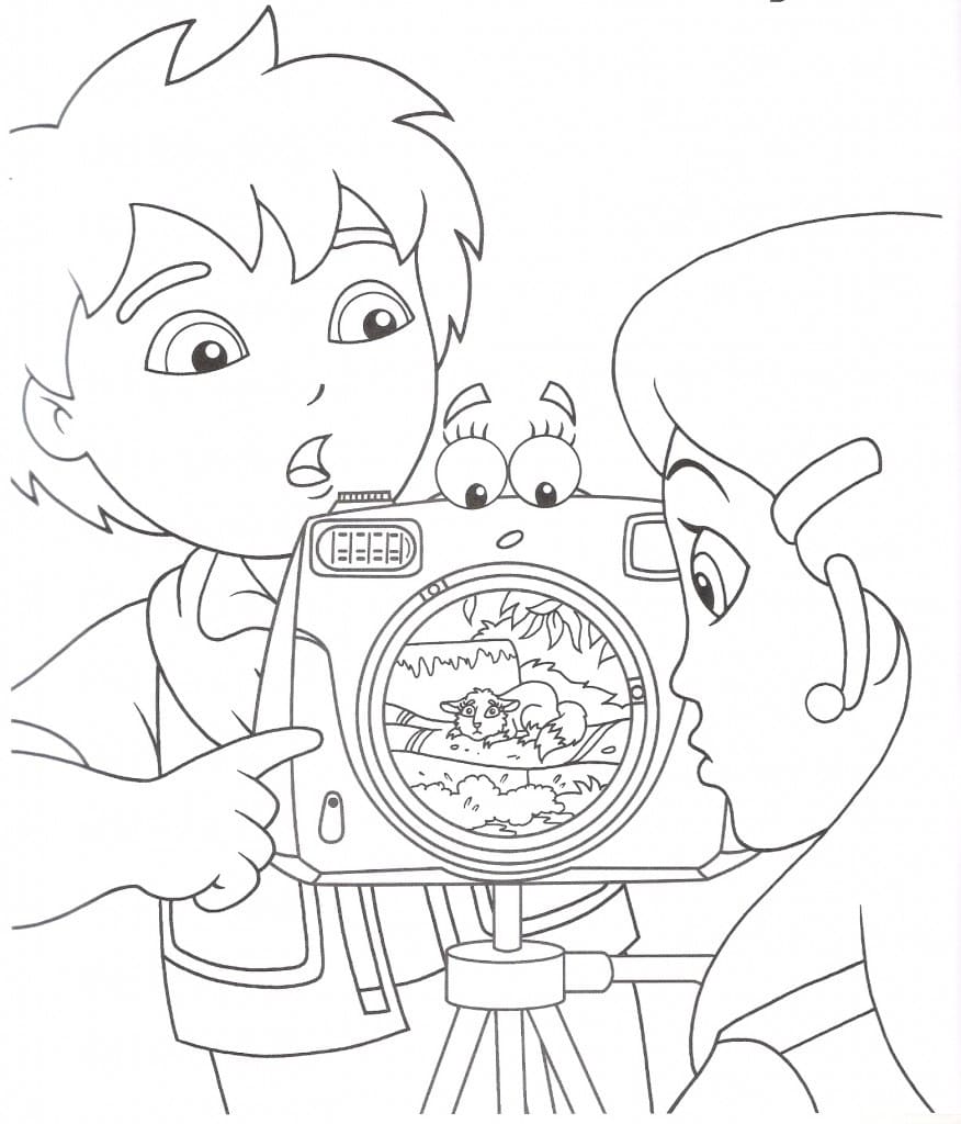 Coloriage Diego 4