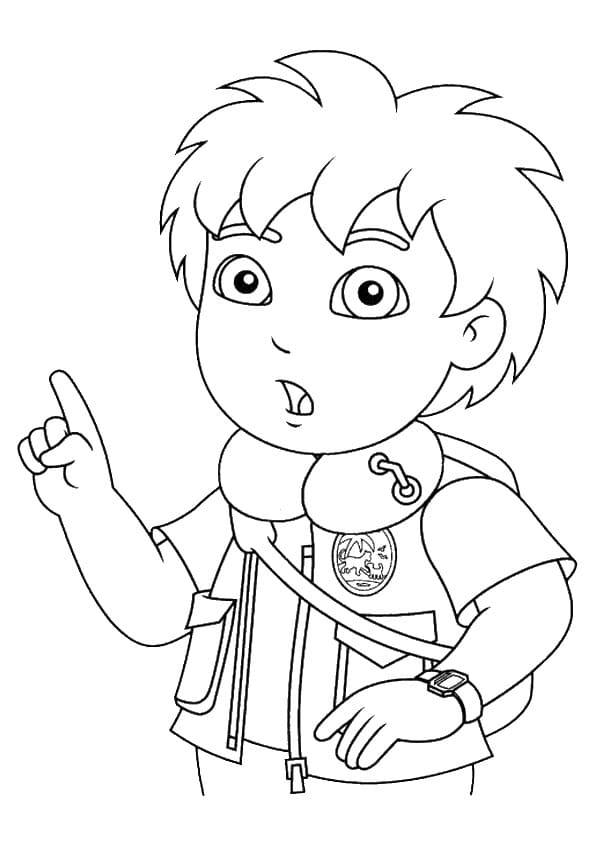 Coloriage Diego 5