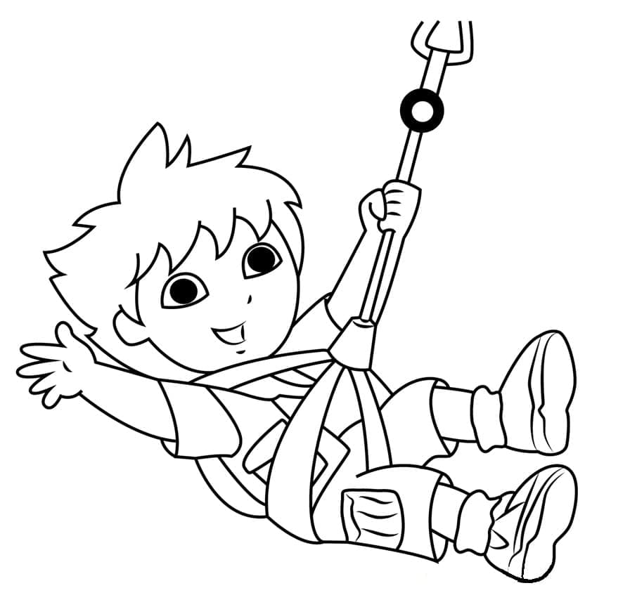 Diego Génial coloring page