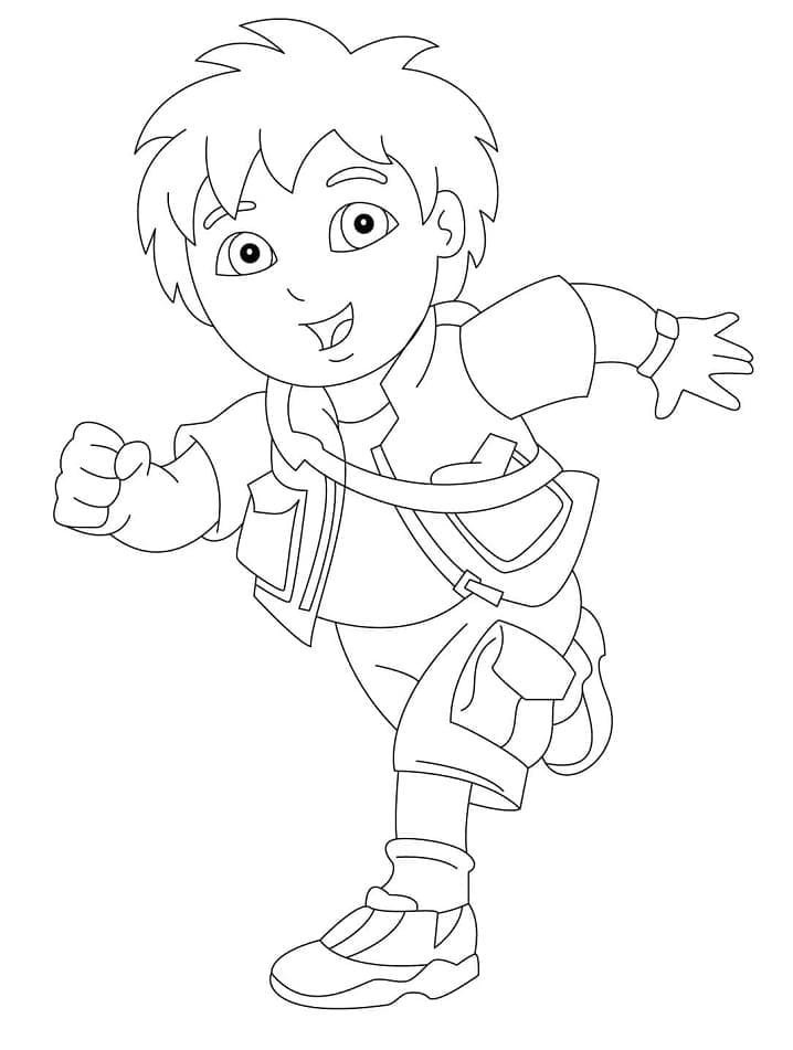 Diego Imprimable coloring page