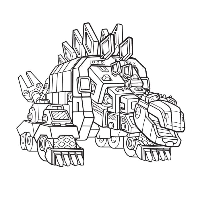 Coloriage Dinotrux Débrice