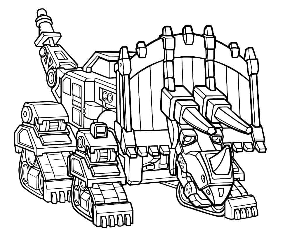 Coloriage Dinotrux Dozer