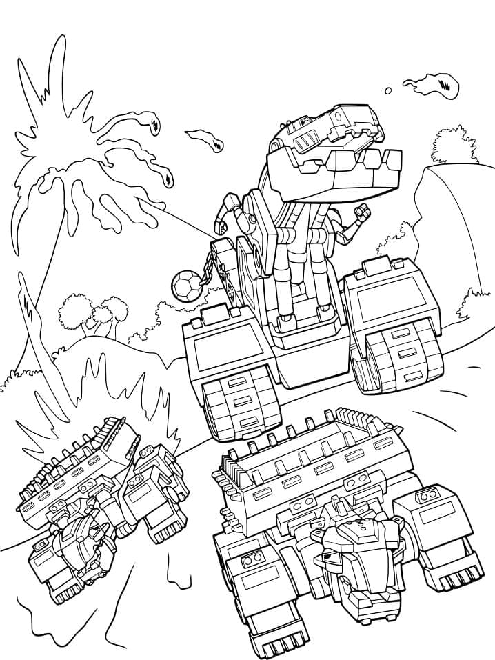 Coloriage Dinotrux Pour Enfants