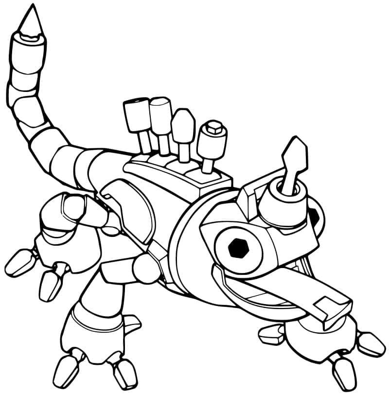 Coloriage Dinotrux Zoutil