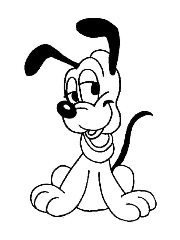 Disney Bébé Pluto Mignon coloring page