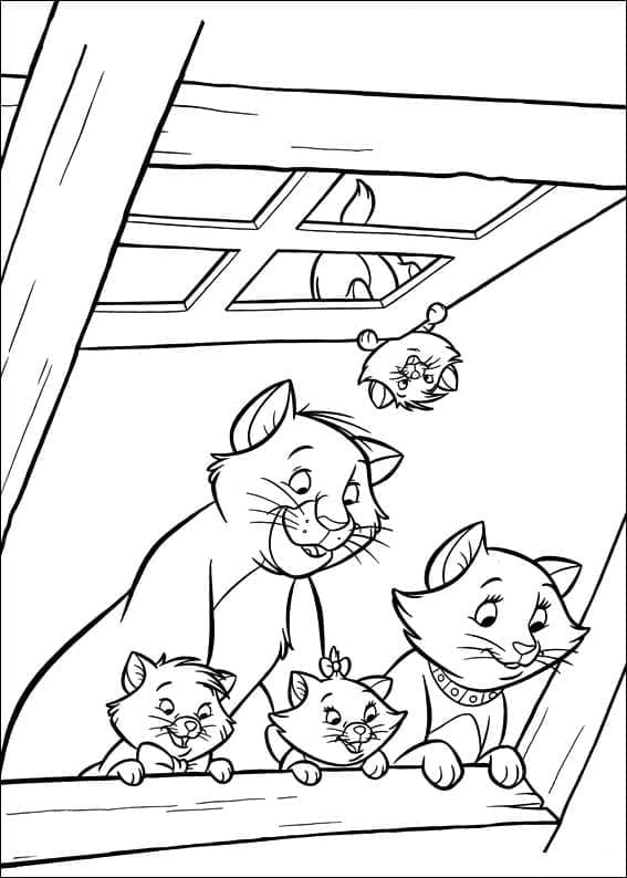 Disney Les Aristochats coloring page