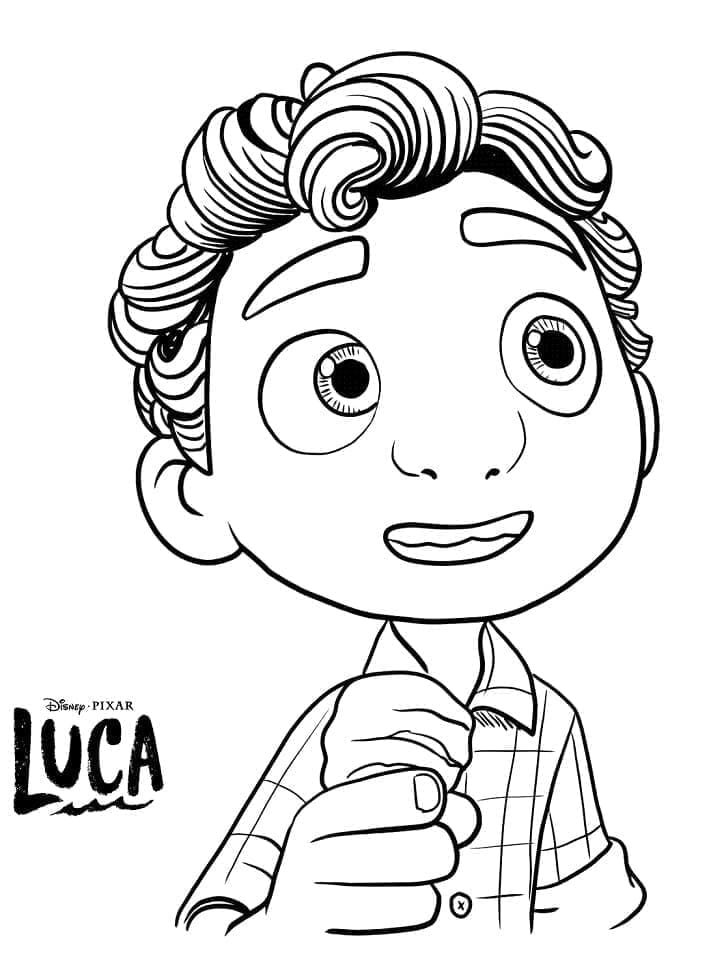 Coloriage Disney Luca