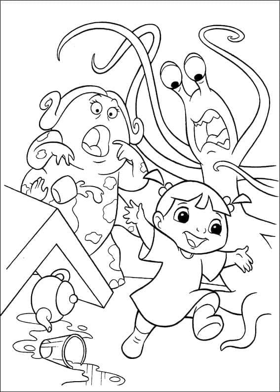 Coloriage Disney Monstres et Cie