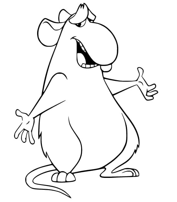 Django de Ratatouille coloring page