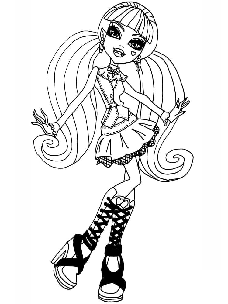 Draculaura Monster High coloring page