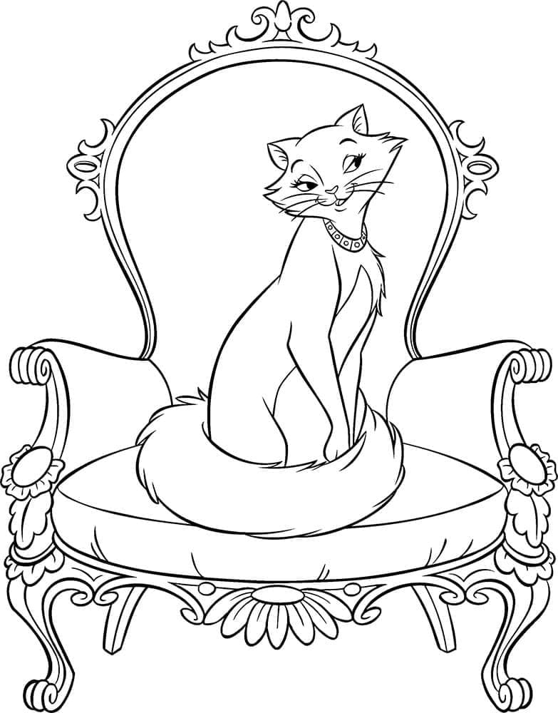 Coloriage Duchesse de Aristochats