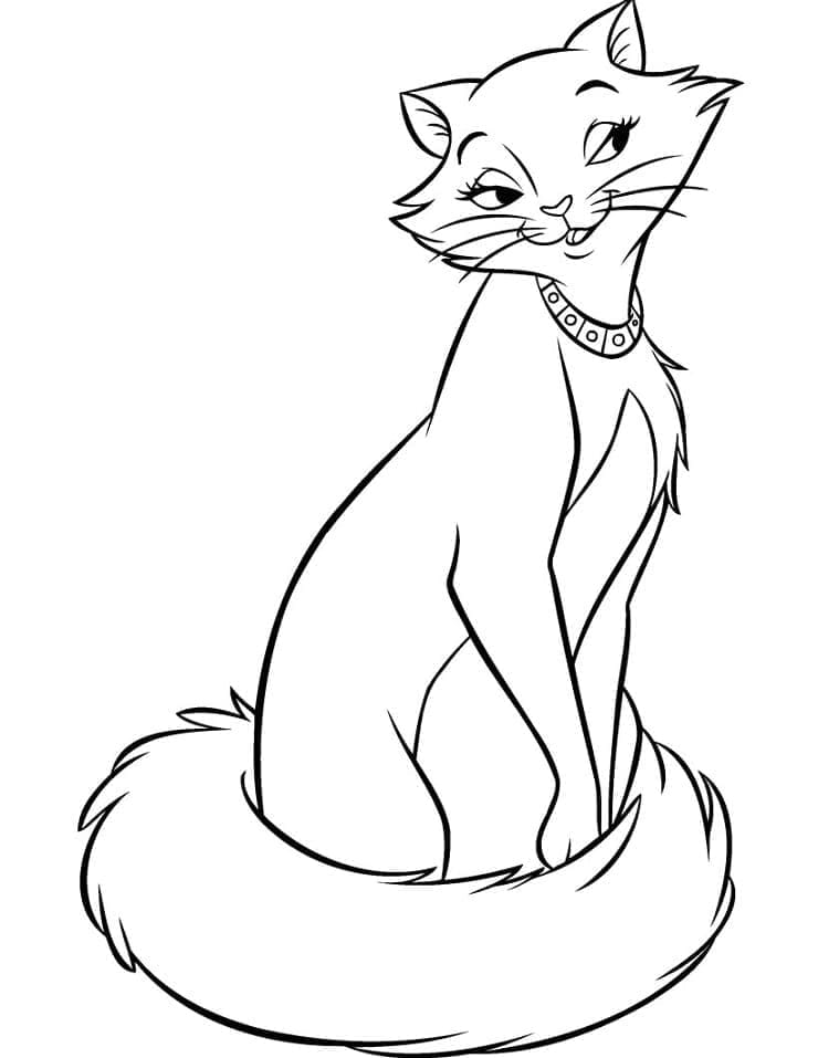 Duchesse de Les Aristochats coloring page